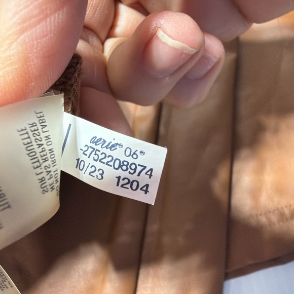 Offline by Aerie Faux Leather Wide Leg Pants Brown Medium - Picture 4 of 7